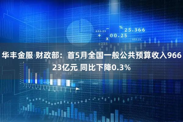 华丰金服 财政部：首5月全国一般公共预算收入96623亿元 同比下降0.3%