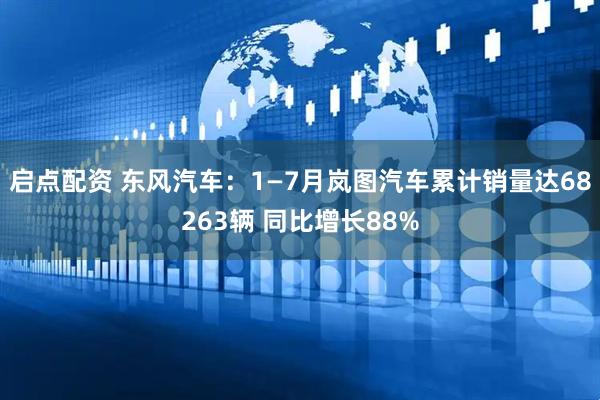 启点配资 东风汽车：1—7月岚图汽车累计销量达68263辆 同比增长88%
